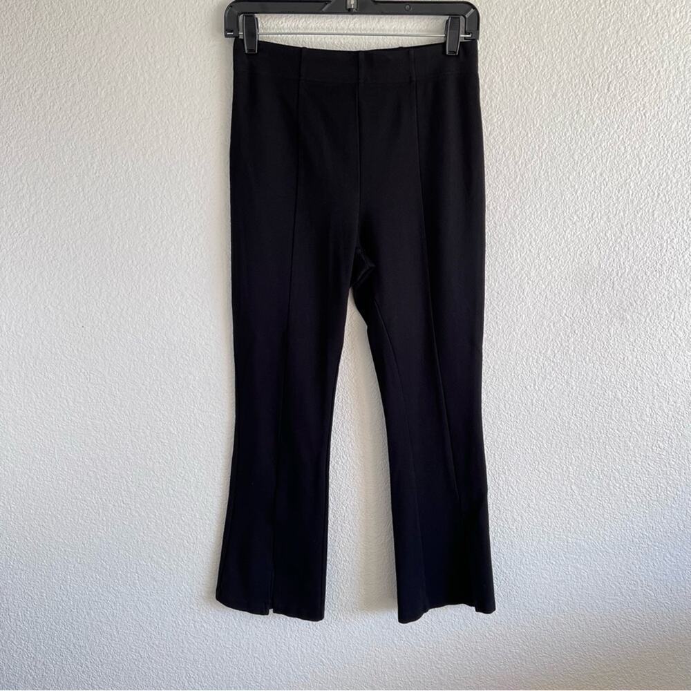 Leith Elastic Waist Front Ankleā Slit Pant/Legging